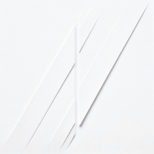 Rilievo, estroflessioni e acrilico su tavola, cm 40 x 40r